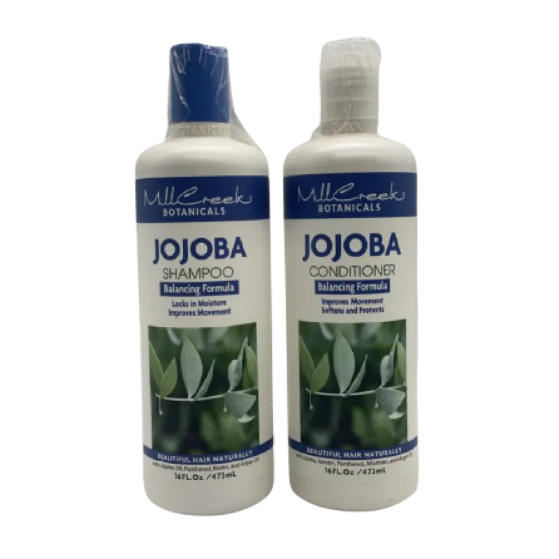 Mill Creek Botanicals Jojoba Balancing Formula Shampoo & Conditioner 16 oz