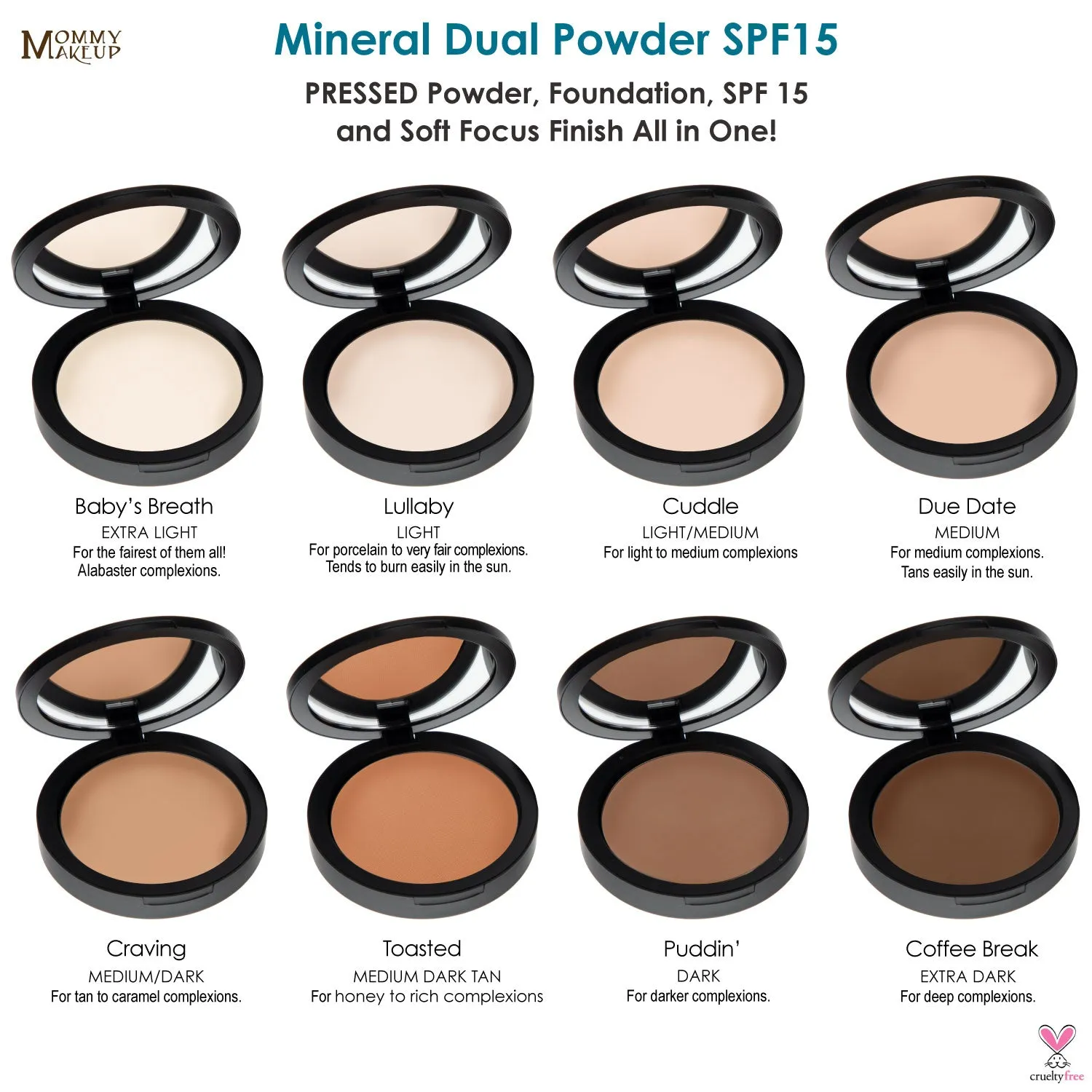 Mineral Dual Powder Foundation SPF15 (0.45 oz.) - DUE DATE (Medium)
