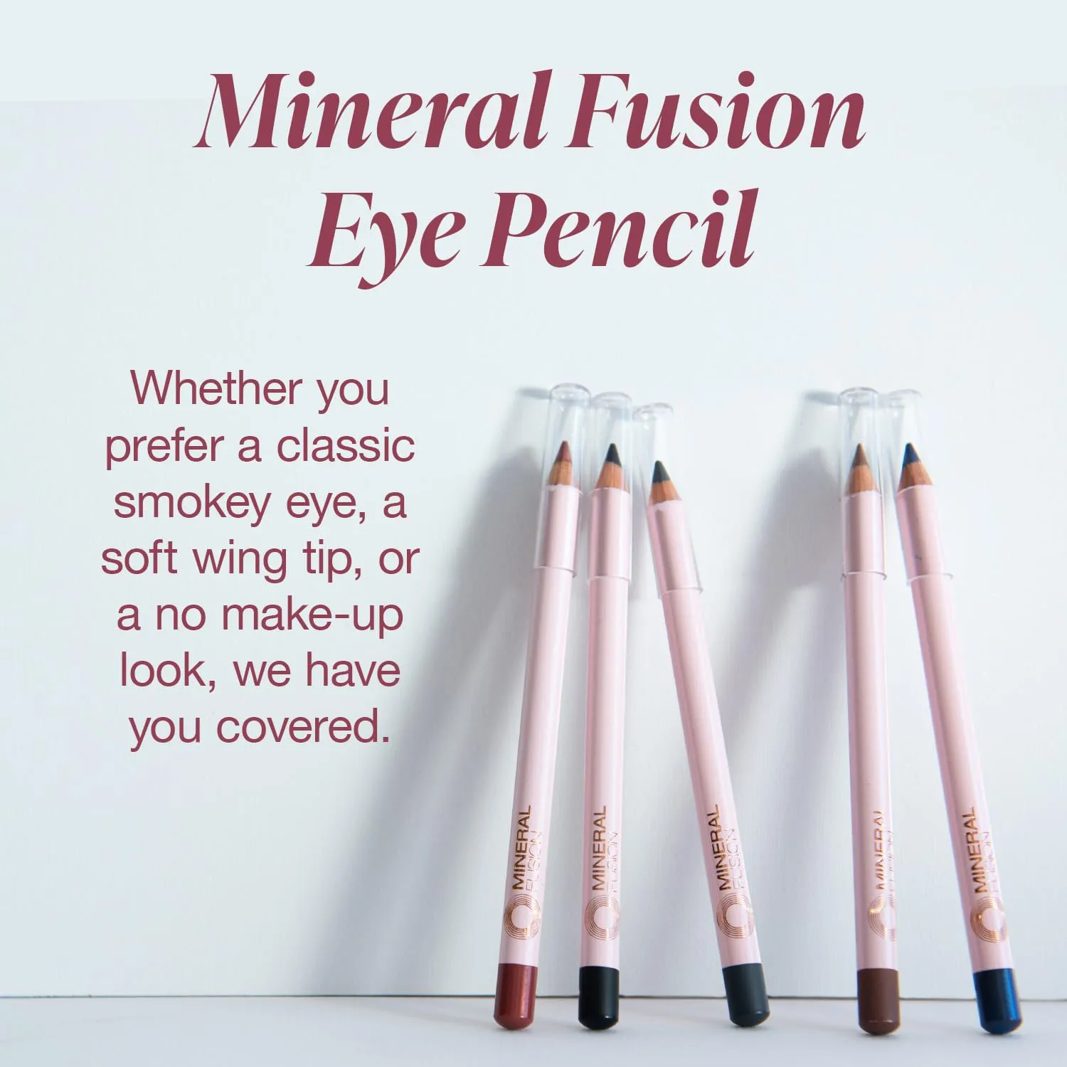 Mineral Fusion Eye Pencil, Navy Blue Eyeliner with Soothing Chamomile, Meadowfoam & Vitamin E, Velvety Smooth, Hypoallergenic Eye Makeup to Line & Define, Long-Lasting Eyeliner Pencil, Azure, 0.04 Oz