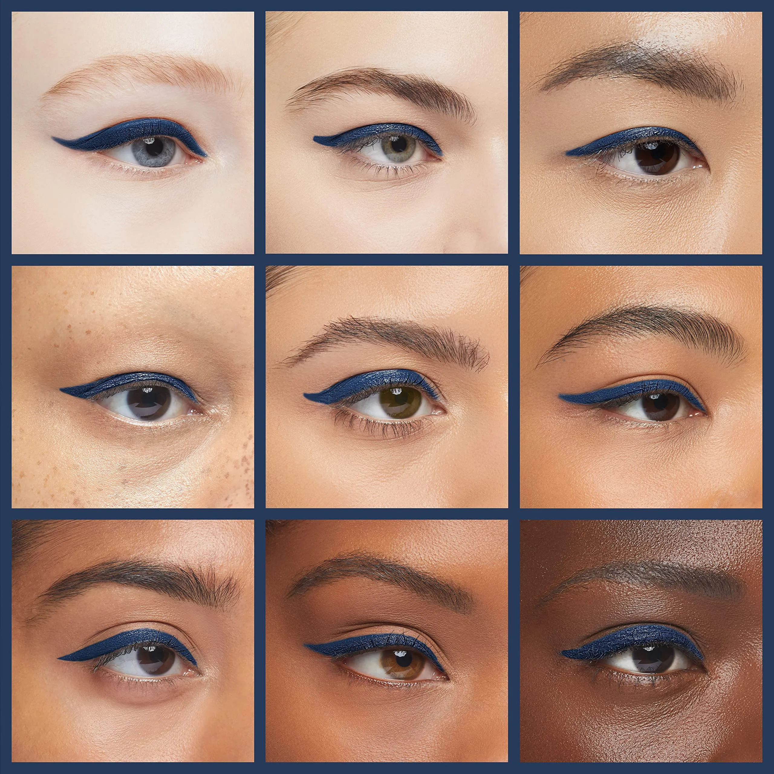 Mineral Fusion Eye Pencil, Navy Blue Eyeliner with Soothing Chamomile, Meadowfoam & Vitamin E, Velvety Smooth, Hypoallergenic Eye Makeup to Line & Define, Long-Lasting Eyeliner Pencil, Azure, 0.04 Oz