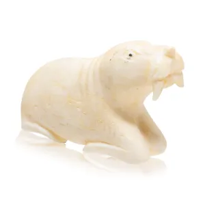 Miniature Inuit Walrus Ivory Sea Lion