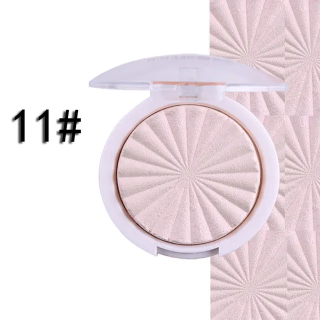 Miss Rose face makeup shimmer highlighter powder 6 color brighten baked bronzer powder contouring makeup palette glow kit MS093