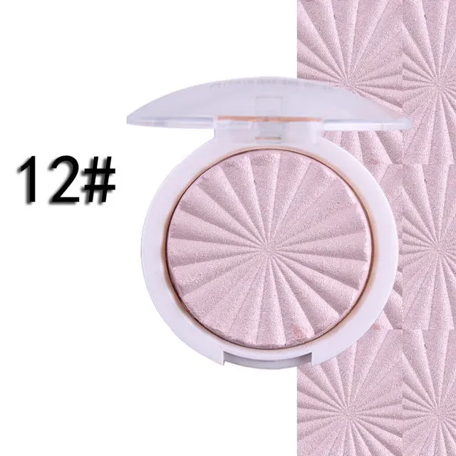 Miss Rose face makeup shimmer highlighter powder 6 color brighten baked bronzer powder contouring makeup palette glow kit MS093