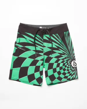 Mod Spiral Stone Shield Boardshort - MINT - (KIDS)