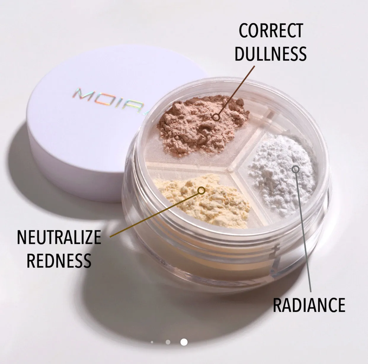 Moira Cosmetics Set & Correct Loose Setting Powder (002, Translucent)