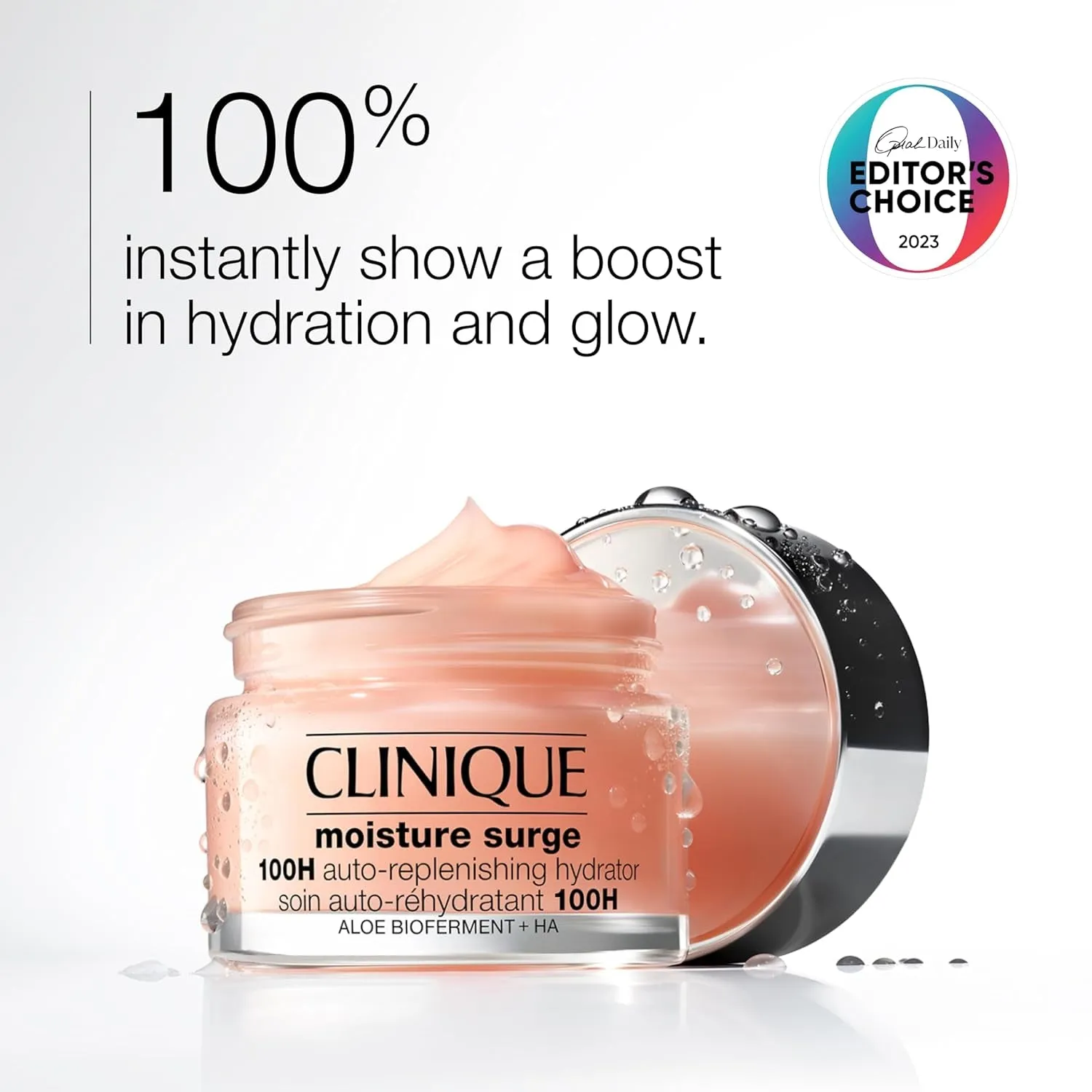 Moisture Surge 100H Auto-Replenishing Hydrator Oil Free Face Moisturizer with Hyaluronic Acid for All Skin Types | Hydrating   Moisturizing