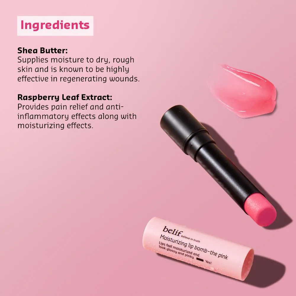 Moisturizing lip bomb - pink - 3g