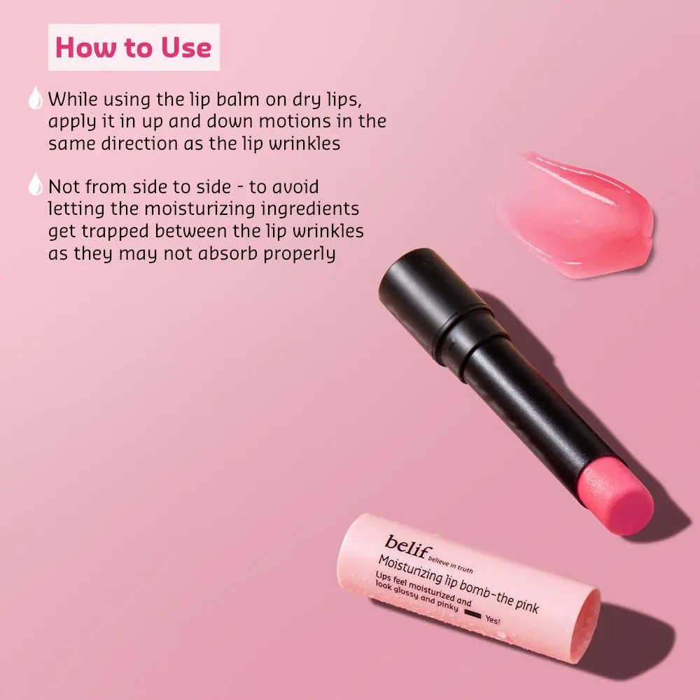 Moisturizing lip bomb - pink - 3g