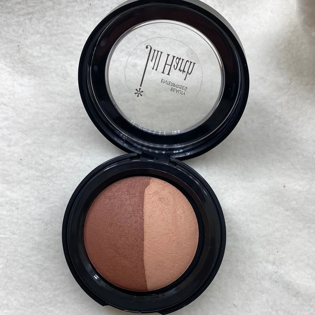 Mona Lisa's Baked Mineral Eyeshadow Duo ~ Matte Nude ~ Matte Brown