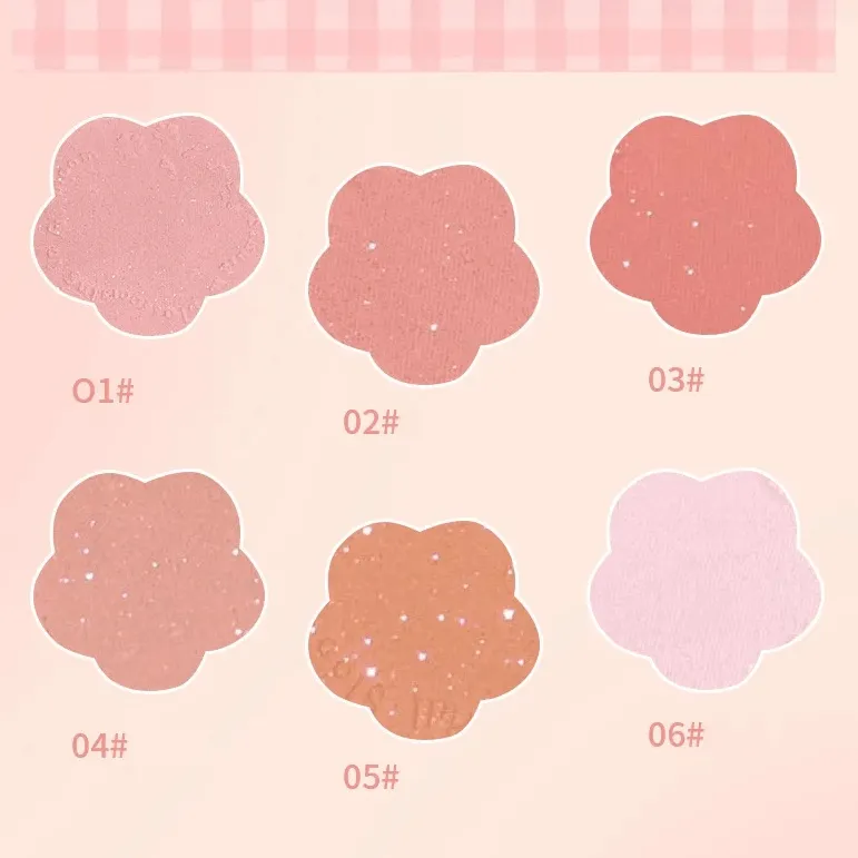 Monochrome Flower Shimmer Powder Blusher