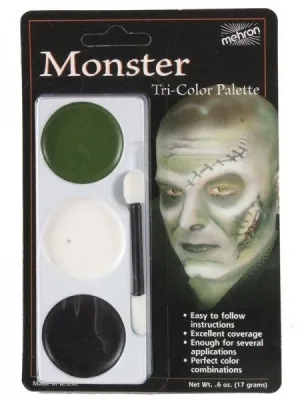 Monster Mehron Tri-Colour Palette