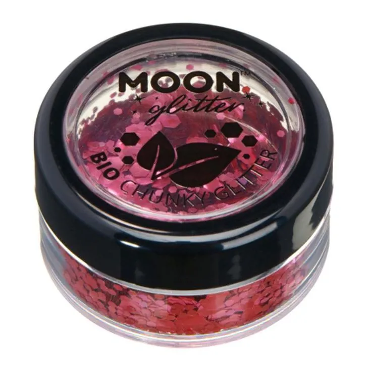 Moon Glitter Bio Chunky Glitter, Rose