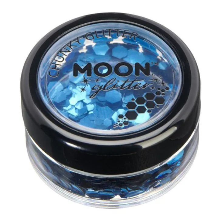 Moon Glitter Classic Chunky Glitter, Blue