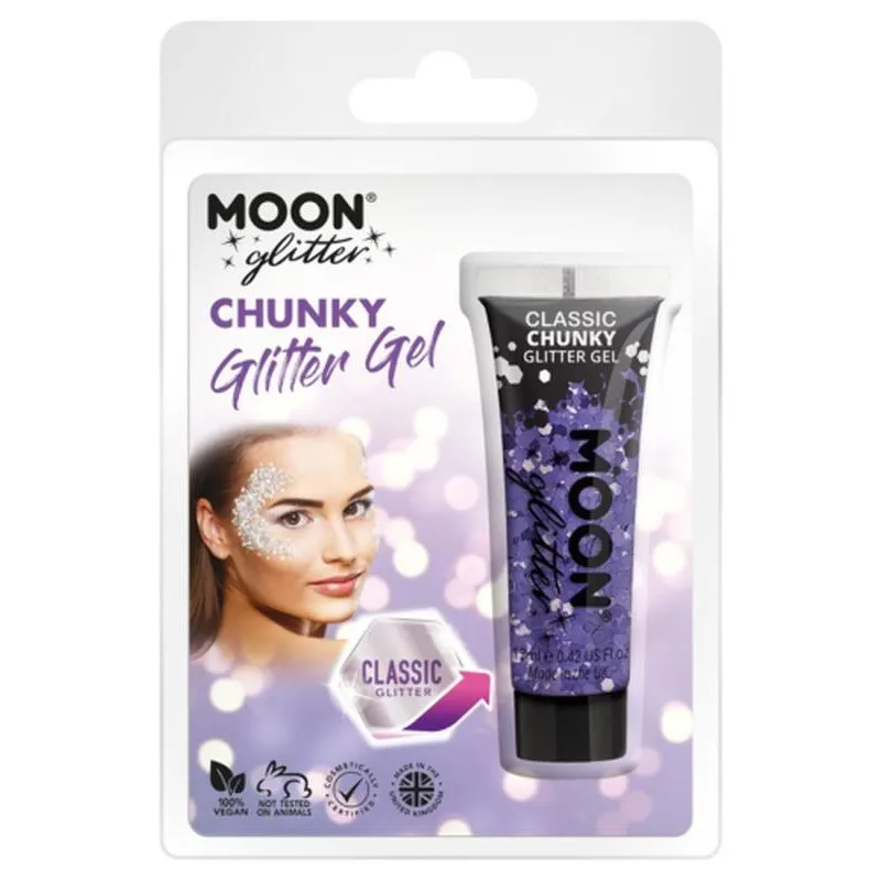 Moon Glitter Classic Chunky Glitter Gel, Lilac