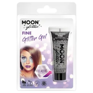 Moon Glitter Classic Fine Gliter Gel, Silver