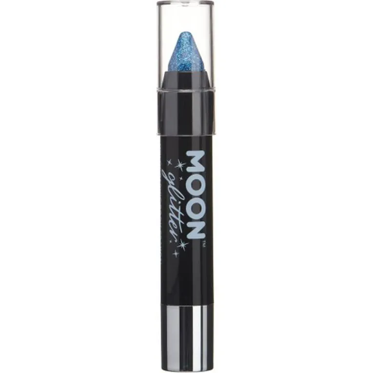 Moon Glitter Holographic Body Crayons, Blue