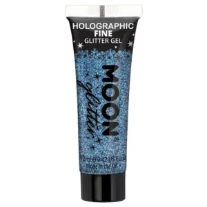 Moon Glitter Holographic Fine Glitter Gel, Blue