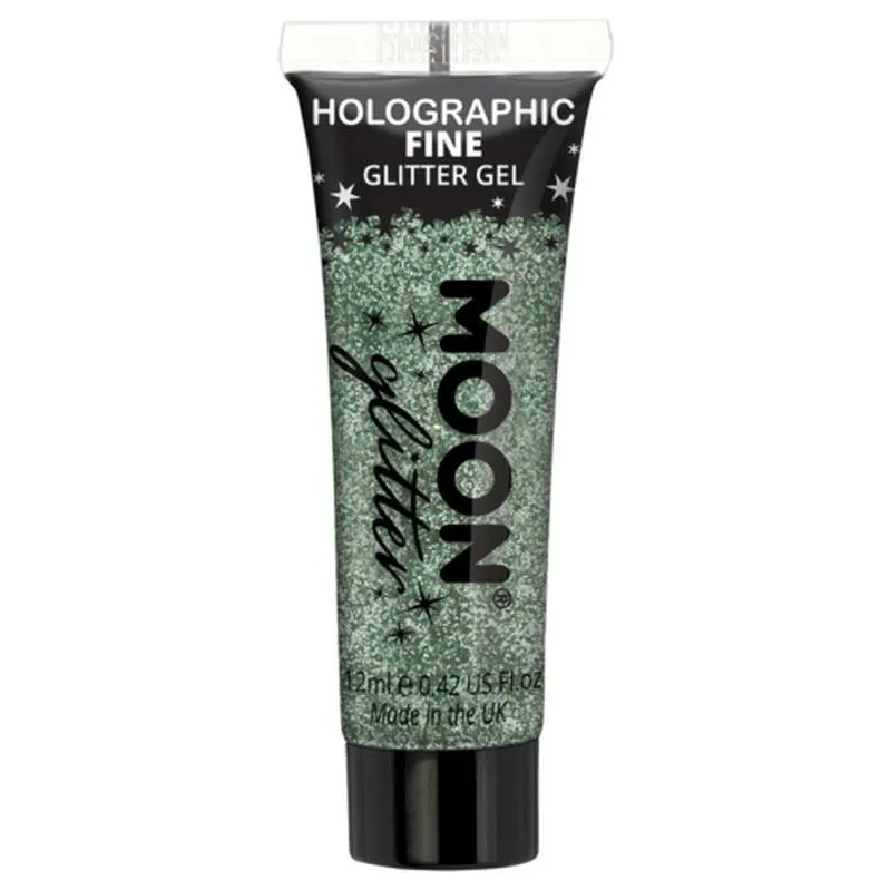 Moon Glitter Holographic Fine Glitter Gel, Green