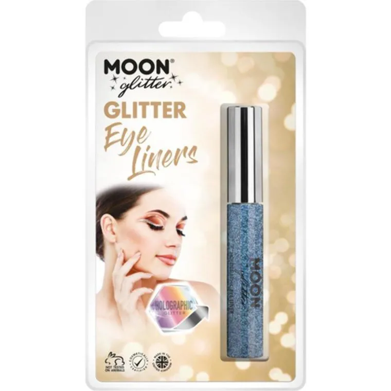 Moon Glitter Holographic Glitter Eye Liner, Blue
