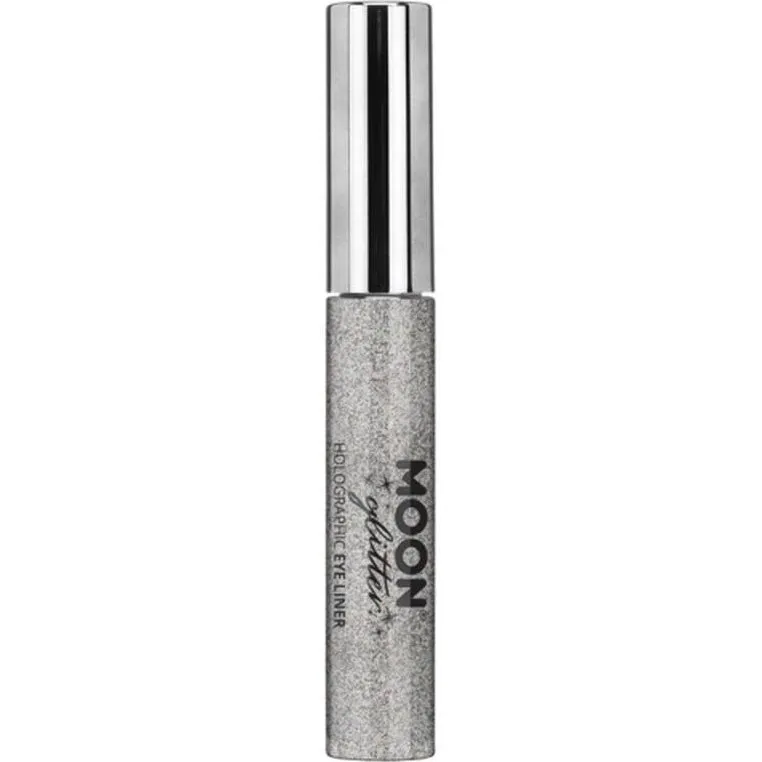 Moon Glitter Holographic Glitter Eye Liner, Silver