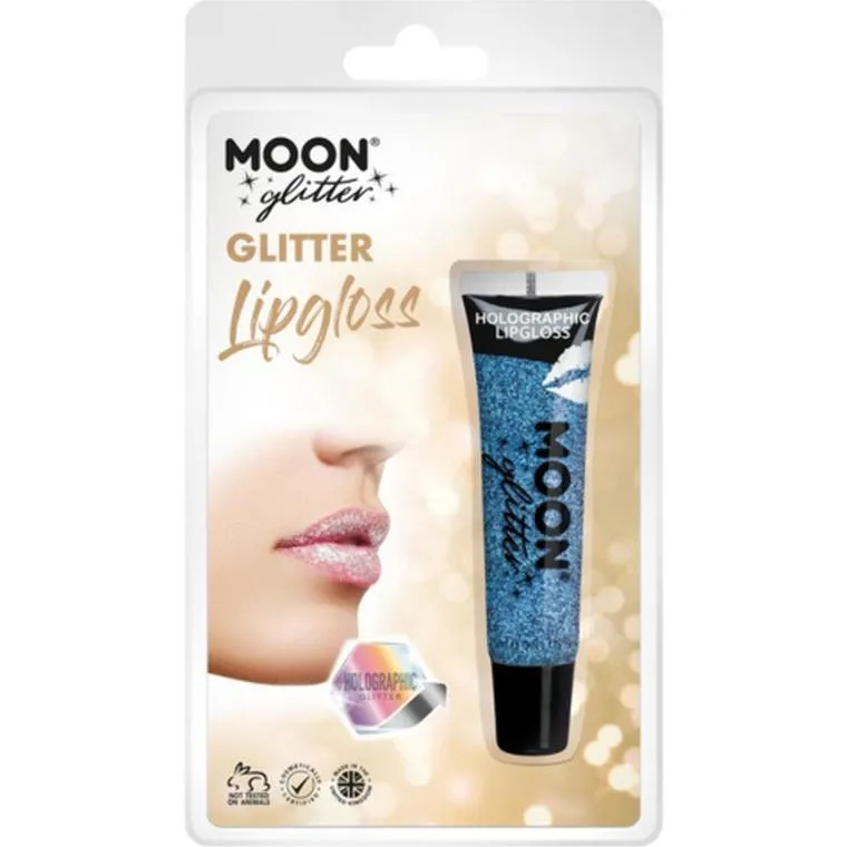 Moon Glitter Holographic Glitter Lipgloss, Blue