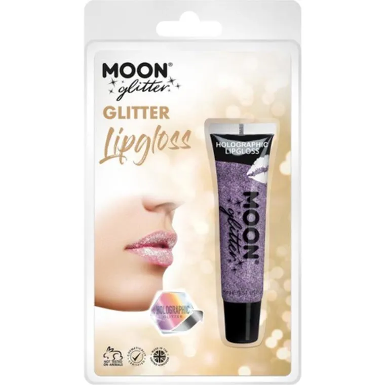 Moon Glitter Holographic Glitter Lipgloss, Purple