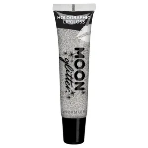 Moon Glitter Holographic Glitter Lipgloss, Silver