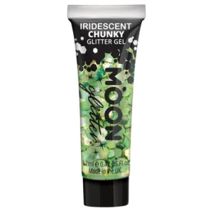 Moon Glitter Iridescent Chunky Glitter Gel, Green