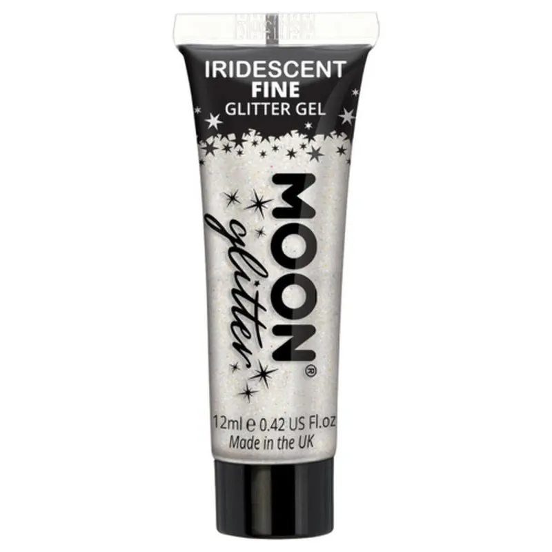 Moon Glitter Iridescent Glitter Gel, White