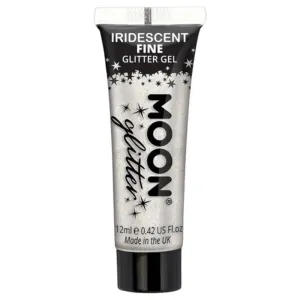 Moon Glitter Iridescent Glitter Gel, White