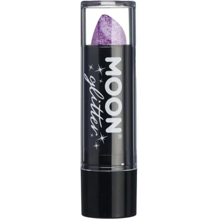 Moon Glitter Iridescent Glitter Lipstick, Purple