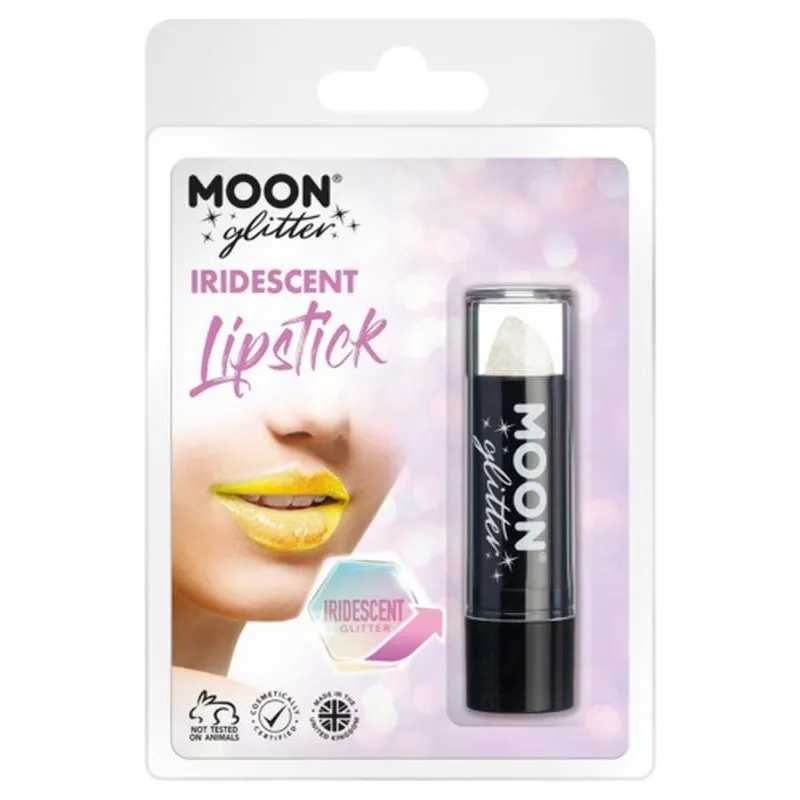 Moon Glitter Iridescent Glitter Lipstick, White