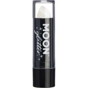 Moon Glitter Iridescent Glitter Lipstick, White
