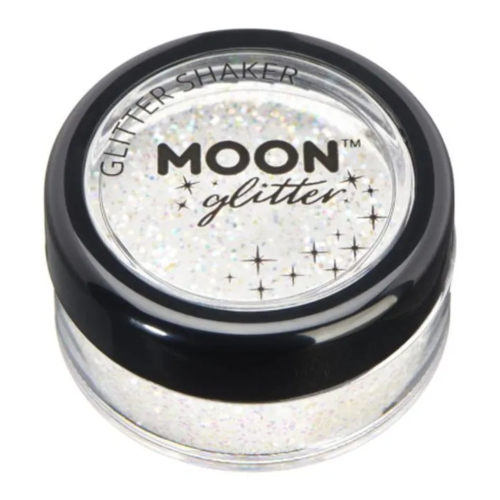 Moon Glitter Iridescent Glitter Shakers, White