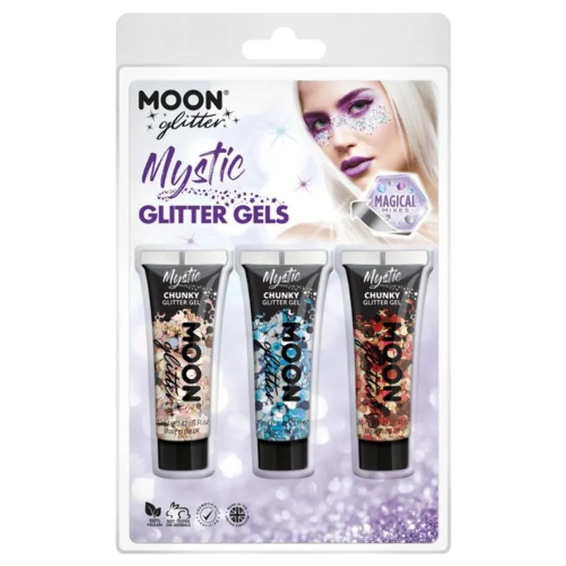 Moon Glitter Mystic Chunky Glitter Gel, Prosecco, Frozen, Autumn