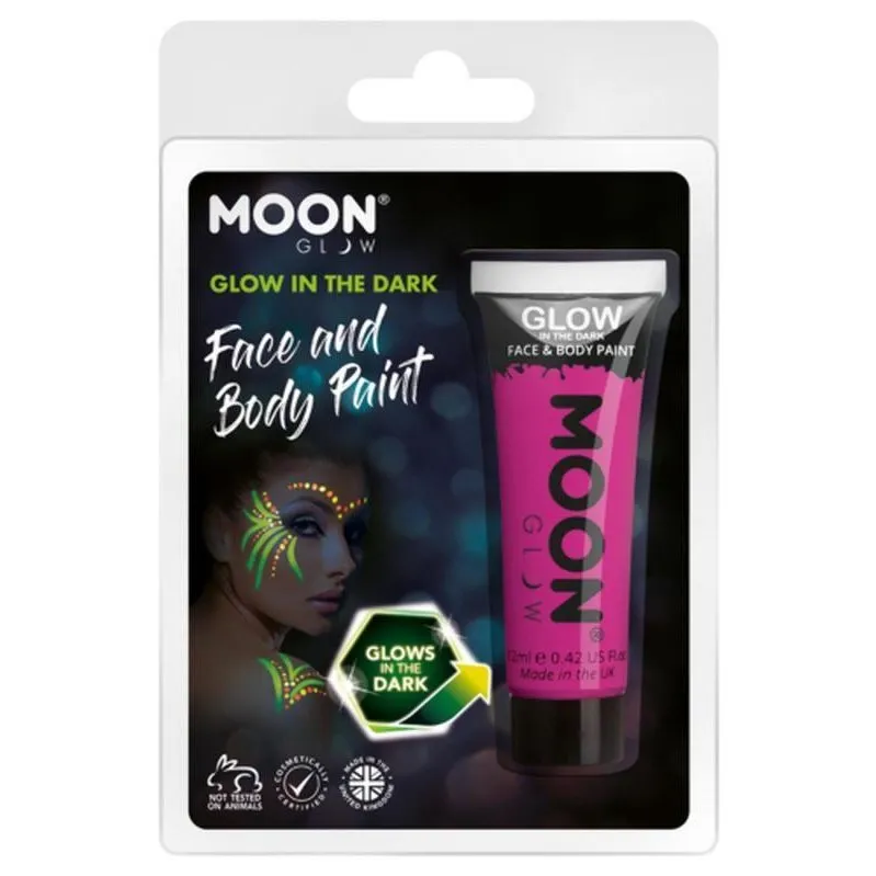 Moon Glow Glow In The Dark Face Paint, Purple