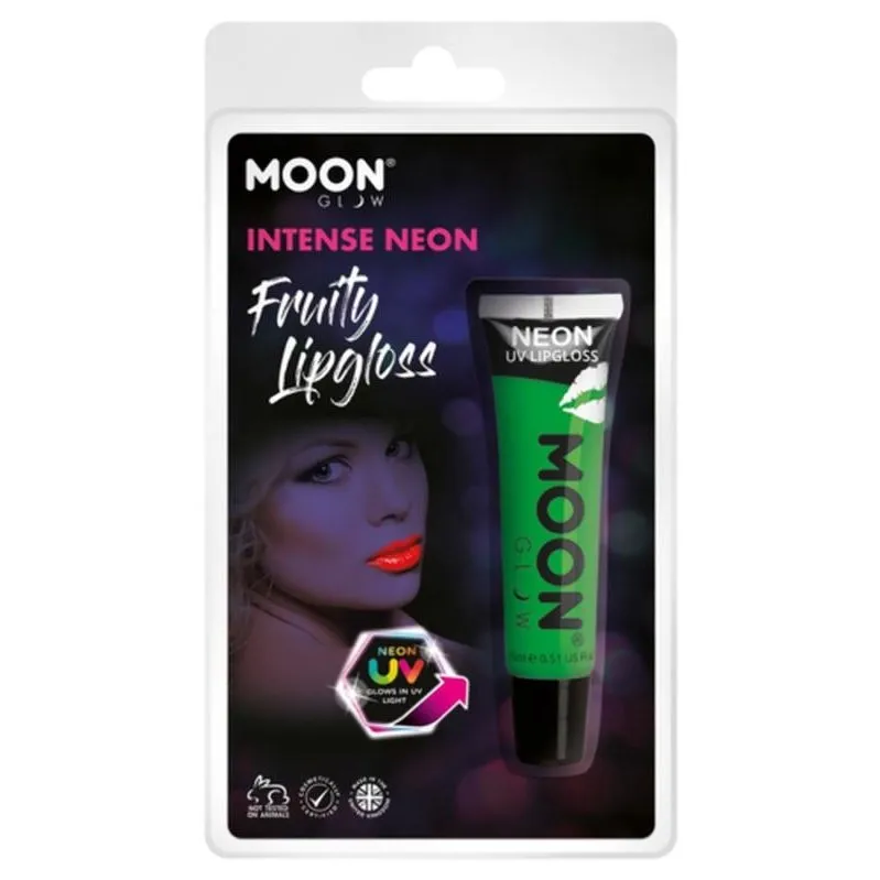 Moon Glow Intense Neon Uv Fruity Lipgloss, Green