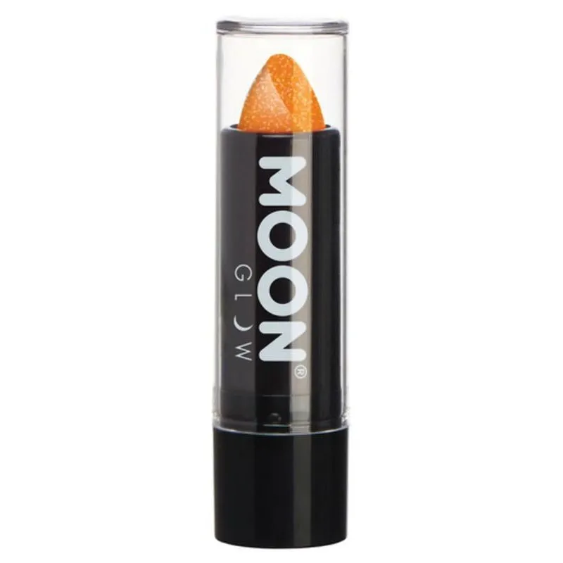 Moon Glow Neon Uv Glitter Lipstick, Orange