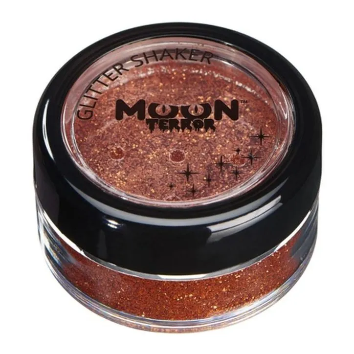 Moon Terror Halloween Glitter Shakers, Orange