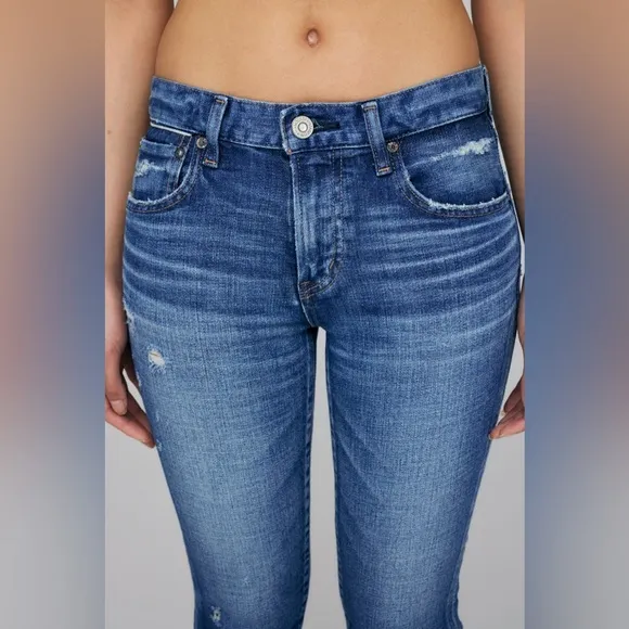 Moussy Vintage Daleville Skinny Jeans - Factory Distressing - So Flattering!