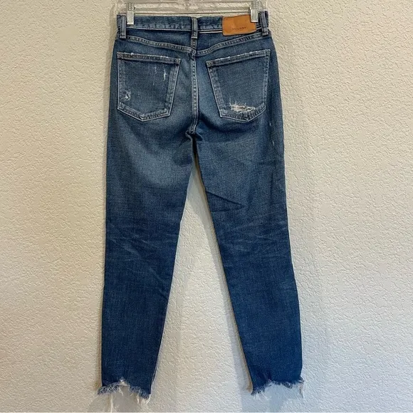 Moussy Vintage Daleville Skinny Jeans - Factory Distressing - So Flattering!