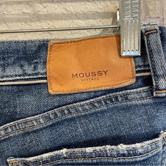 Moussy Vintage Daleville Skinny Jeans - Factory Distressing - So Flattering!