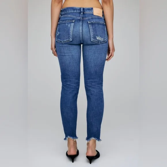 Moussy Vintage Daleville Skinny Jeans - Factory Distressing - So Flattering!
