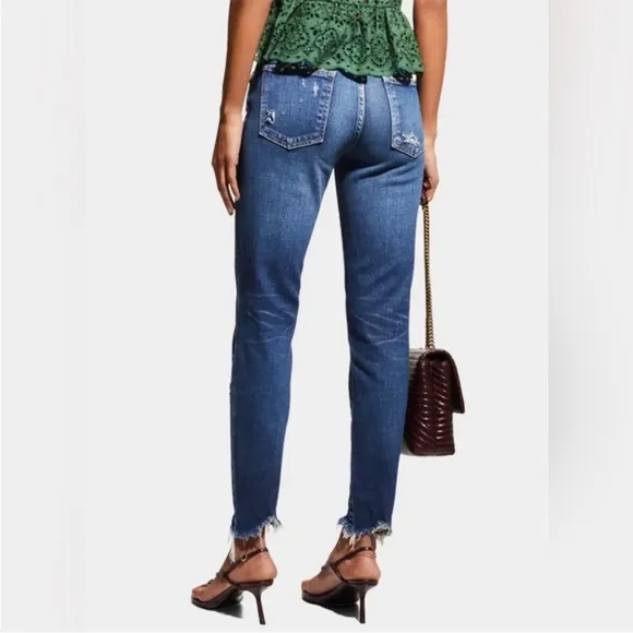 Moussy Vintage Daleville Skinny Jeans - Factory Distressing - So Flattering!