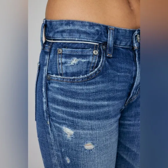 Moussy Vintage Daleville Skinny Jeans - Factory Distressing - So Flattering!