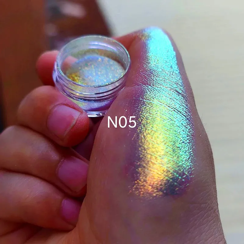 MultiChrome Shifting Pigments Chameleon Eyeshadow Duochrome Chameleon Eyeshadow Infinite Chrome Shining Eyeshadow Net 0.2g