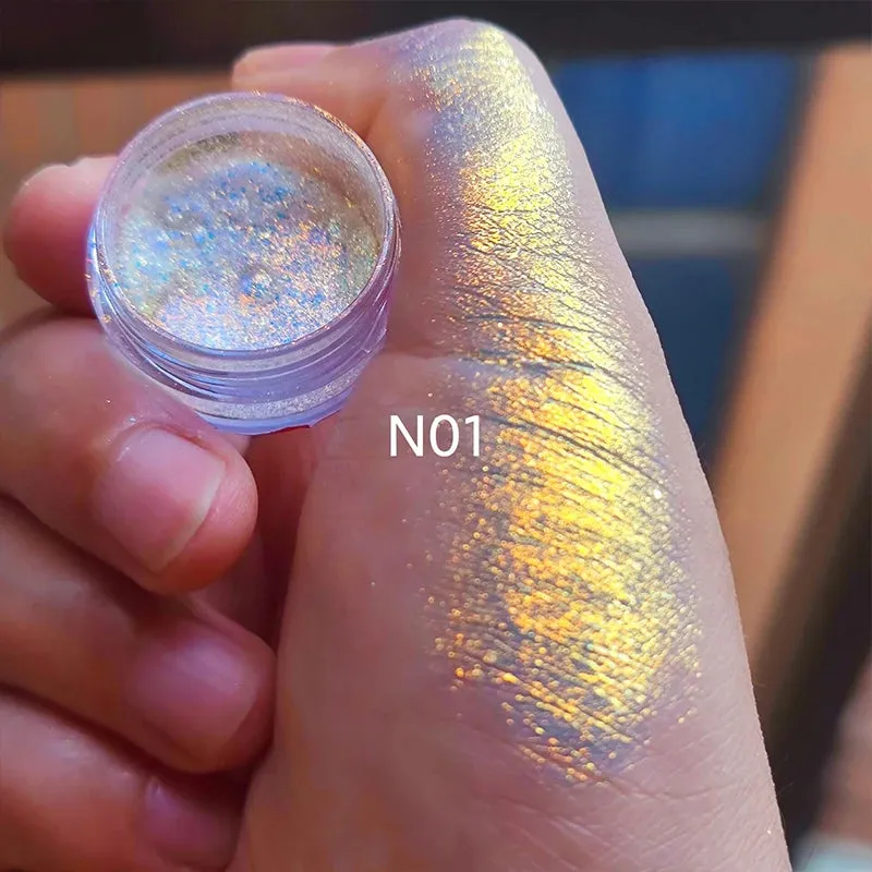 MultiChrome Shifting Pigments Chameleon Eyeshadow Duochrome Chameleon Eyeshadow Infinite Chrome Shining Eyeshadow Net 0.2g