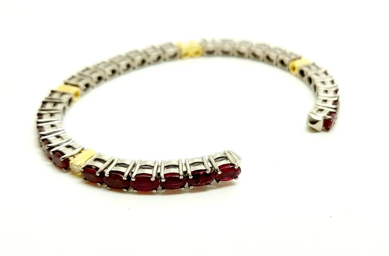 Multicolor Gemstone and Diamond Stackable Bangle ( Extraordinary Collection) Price for 1 pc