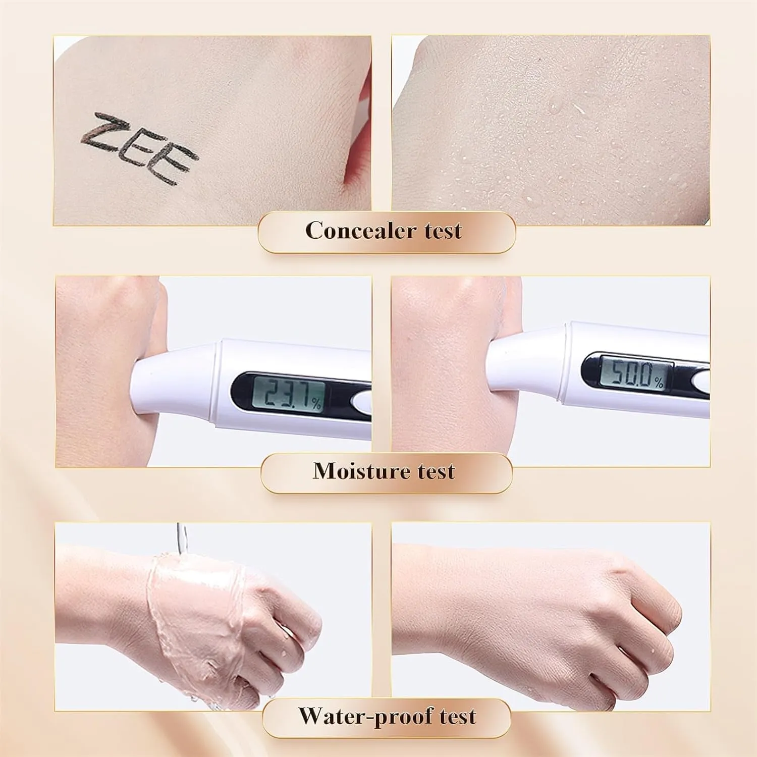 Mushroom Head Air Cushion CC Cream - BB Cream Face Makeup Foundation for Mature Skin Moisturizing Concealer Brighten Long-Lasting, Even Skin Tone for All Skin Types (Medium)