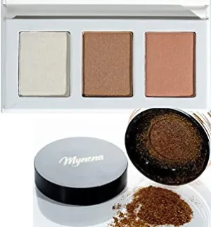 Mynena Highlighter Makeup Kit and Gold Shimmer Powder